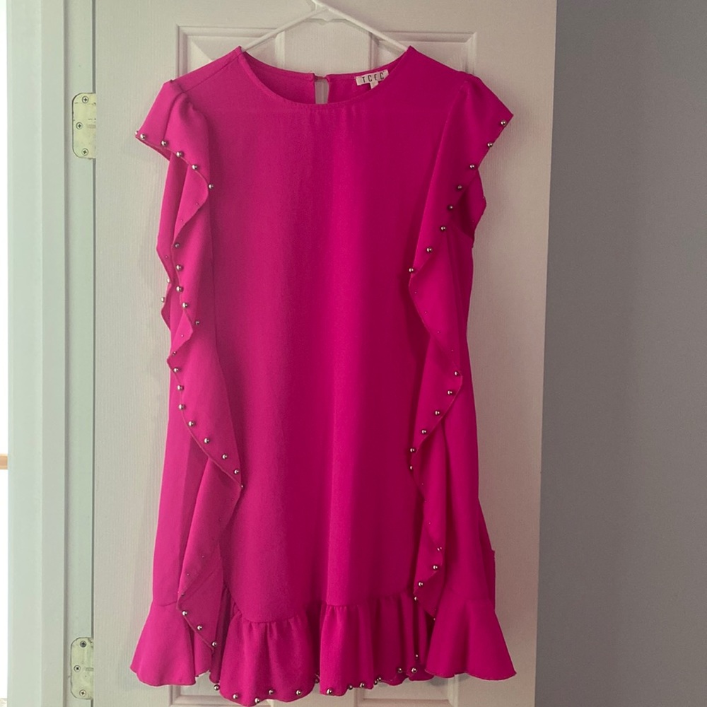 TCEC studded Hot Pink dress!